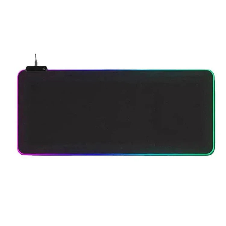 마이크로 USB LED 발광 마우스 키보드 패드 RGB 컬러풀 라이트 잠금 가장자리 두꺼운 마우스 데스크 패드, 250x350x3mm, 250x350x4mm, 300x800x3mm, 300x800x4mm, 400x900x3mm, 400x900x4mm