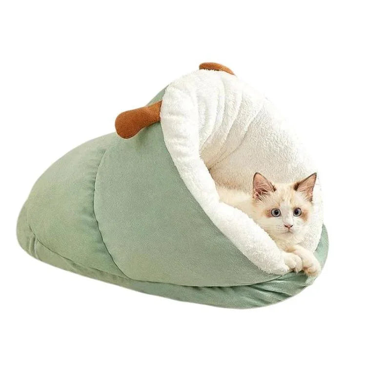 슬리퍼 스타일 고양이 세드 겨울용 따뜻한 반개방형 두꺼운 매트, S, M, L