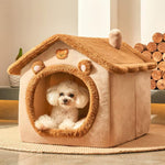 All-Season Removable And Washable Enclosed Warm Cat Bed, S, M, L