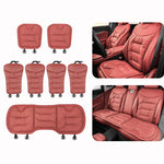 Car Seat Cushion Thickened Non-Slip Front Rear Seat Cushions, Front Seat Cushion Black, Front Seat Cushion Brown, Front Seat Cushion Red, Back Cushion Black, Back Cushion Brown, Back Cushion Red, Rear Seat Cushion Black, Rear Seat Cushion Brown        ...