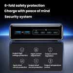 Prime 200W 갈륨 나이트라이드 데스크탑 충전기 4 타입-C+2 USB 6포트 충전 스탠드, US 플러그, A2683