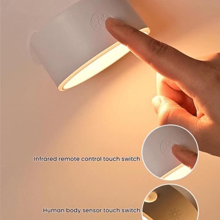 자석 360도 회전 충전식 벽등 야간등 캐비닛, 옷장, 복도용, 적외선 리모컨 버전 1200mAh, 적외선 리모컨 버전 4000mAh, 인체 센서 버전 1200mAh, 인체 센서 버전 4000mAh