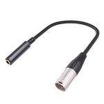 6.35mm 암- XLR 수- 1/4인치 TRS 오디오 어댑터 케이블, 6.35mm 암- XLR 수