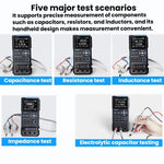 휴대용 디지털 브리지 테스터 정전용량 저항 인덕턴스 테스터, FNIRSI LC1020E
