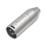 금속 하우징 3.5mm 암 1/8 TRS to Carnott 수 XLR 수 오디오 어댑터