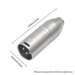 금속 하우징 3.5mm 암 1/8 TRS to Carnott 수 XLR 수 오디오 어댑터