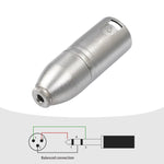 금속 하우징 3.5mm 암 1/8 TRS to Carnott 수 XLR 수 오디오 어댑터
