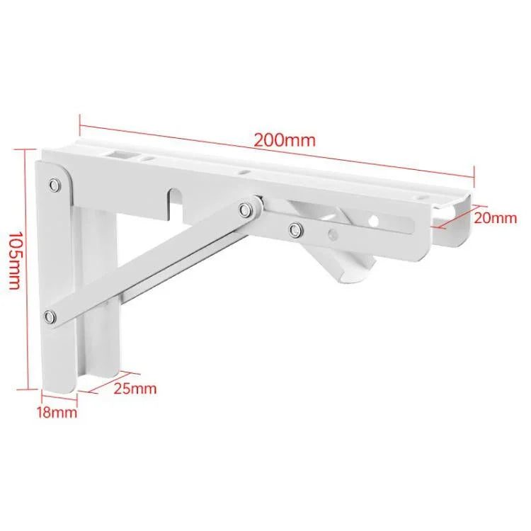 2개입 접이식 삼각 브래킷 벽걸이 수납 선반 선반 브래킷, 화이트 20cm, 화이트 25cm, 화이트 30cm, 화이트 35cm, 화이트 40cm, 화이트 45cm, 화이트 50cm, 블랙 20cm, 블랙 25cm, 블랙 30cm, 블랙 35cm, 블랙 40cm, 블랙 45cm, 블랙 50cm