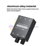 3.5mm 오디오 스위처 선택기 듀얼 3.5mm AUX 입력 단일 출력 독립 볼륨 조절, 3.5mm AUX 입력 1 출력