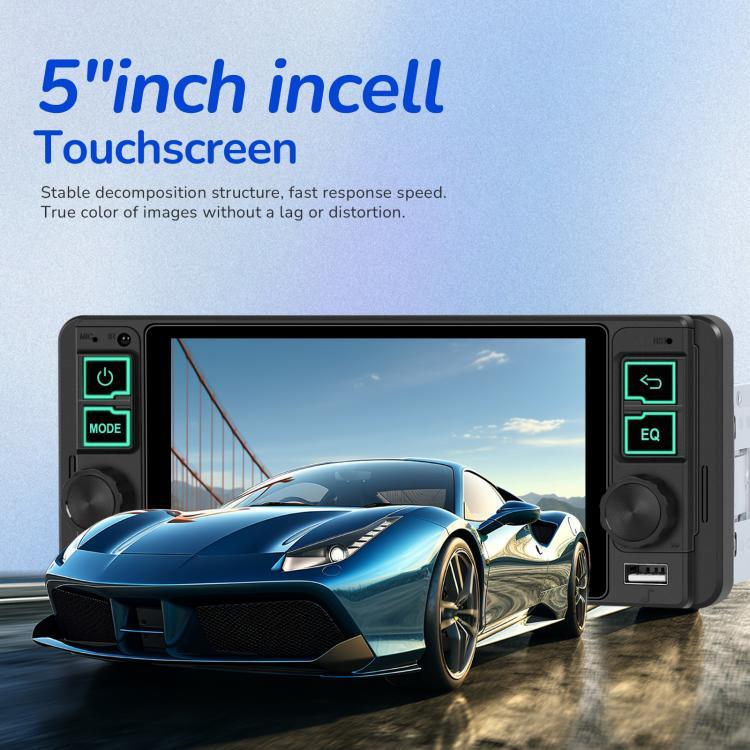 5.1인치 가로 화면 단좌 범용 MP5 플레이어 무선 CarPlay 기능 통합 기기, 표준, 표준+12등 카메라