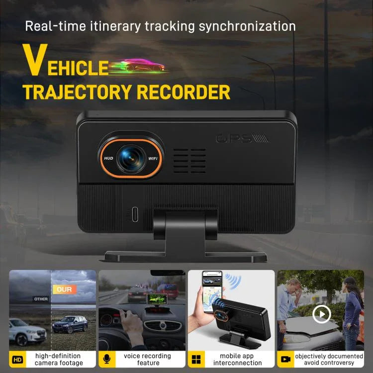 5인치 1080P 자동차 카메라 WiFi HUD 디스플레이 차량용 DVR, L5965