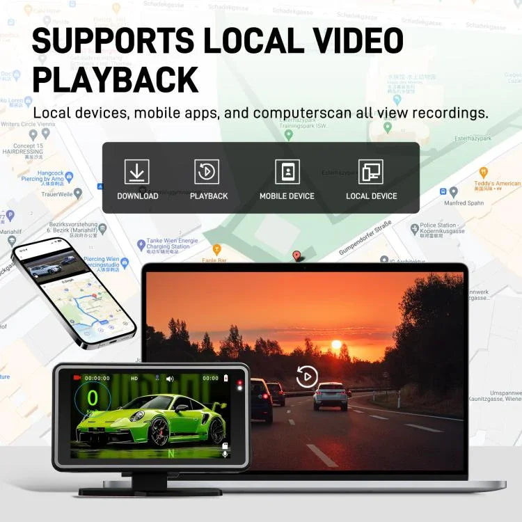 5인치 1080P 자동차 카메라 WiFi HUD 디스플레이 차량용 DVR, L5965