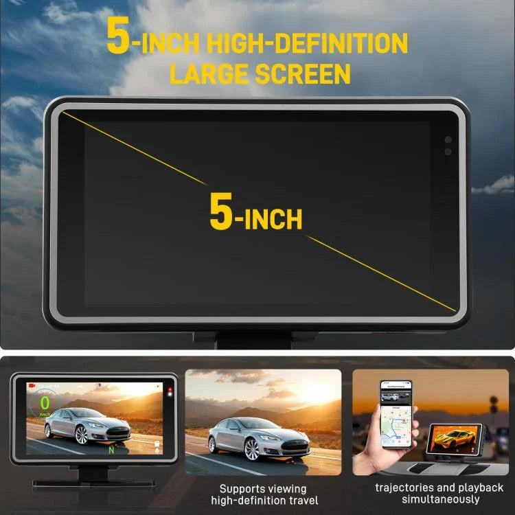 5인치 1080P 자동차 카메라 WiFi HUD 디스플레이 차량용 DVR, L5965