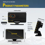 5인치 1080P 자동차 카메라 WiFi HUD 디스플레이 차량용 DVR, L5965