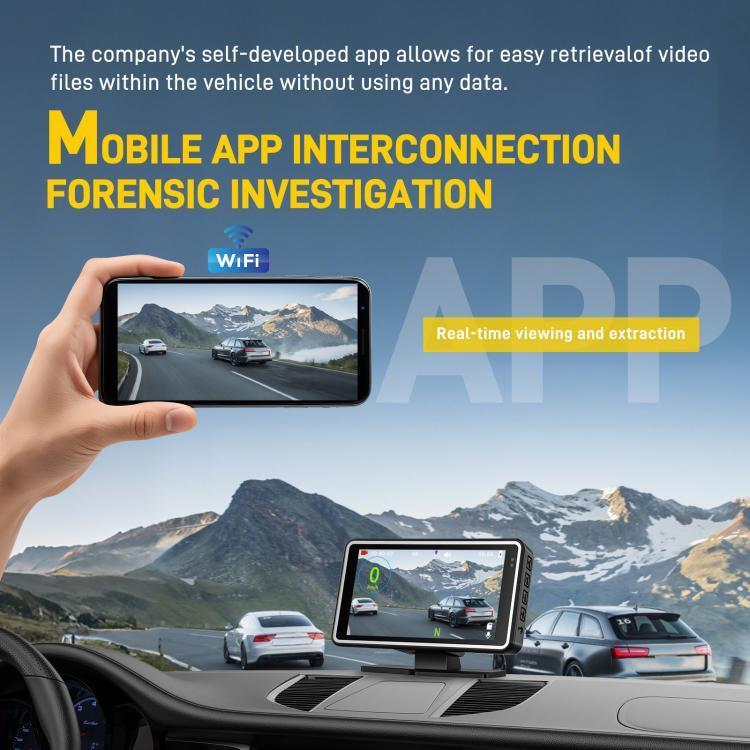 5인치 1080P 자동차 카메라 WiFi HUD 디스플레이 차량용 DVR, L5965