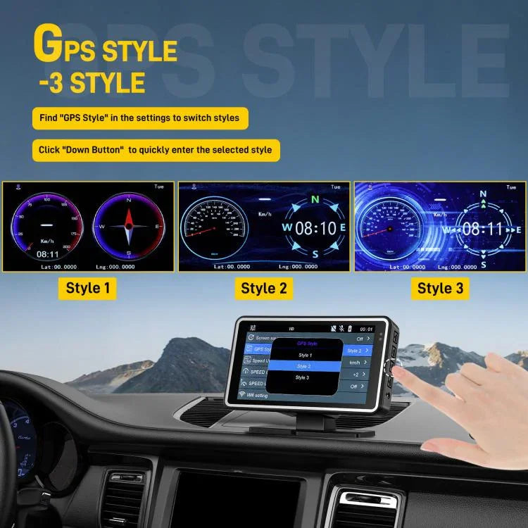 5인치 1080P 자동차 카메라 WiFi HUD 디스플레이 차량용 DVR, L5965