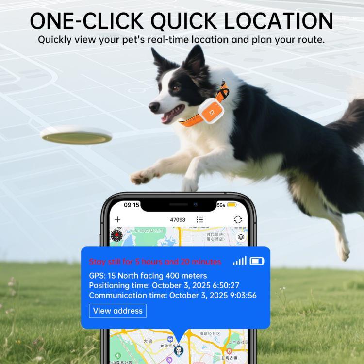 실시간 GPS/WIFI 위치 SOS 긴급 전자 울타리 알림 반려동물 목걸이