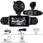 3인치 2K 자동차 DVR 카메라 WiFi 쿼드 녹화 HD 차량용 녹화기 1080P 중력 센서 포함, L5942