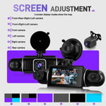 3인치 2K 자동차 DVR 카메라 WiFi 쿼드 녹화 HD 차량용 녹화기 1080P 중력 센서 포함, L5942