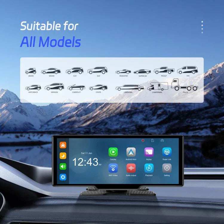 4K HD 차량용 녹화기 차량용 내비게이터 CarPlay 차량 중앙 모니터, A4473