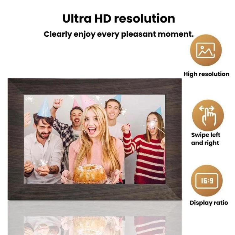 10.1 inch WiFi Touch Digital Photo Frame Landscape/Portrait Standing Photo Transfer Smart Display