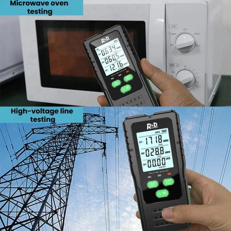 R&D INSTRUMENTS RD630 3-in-1 전기장 자기장 RF 탐지기 전자기 방사선 측정기, RD630