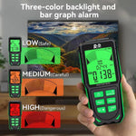 R&D INSTRUMENTS RD637 3-in-1 디지털 디스플레이 알람 충전식 전자기 방사선 측정기, RD637