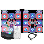 AR 모션 센싱 댄스 매트 TV & PC용 무선 듀얼 플레이어 피트니스 게임 패드 HDMI 및 16GB 메모리 카드 포함, 커플 스타일, 벨벳 스타일