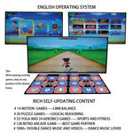 AR 모션 센싱 댄스 매트 TV & PC용 무선 듀얼 플레이어 피트니스 게임 패드 HDMI 및 16GB 메모리 카드 포함, 커플 스타일, 벨벳 스타일