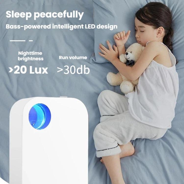 GL-130 홈 벽걸이 저소음 음이온 공기 청정기 LED 라이트 포함, US 플러그, EU 플러그
