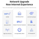 COMFAST CF-WA937 WiFi 6 3000Mbps 야외 액세스 포인트 듀얼 밴드 고출력 무선 AP 2.5G 이더넷 포함, EU 플러그, US 플러그