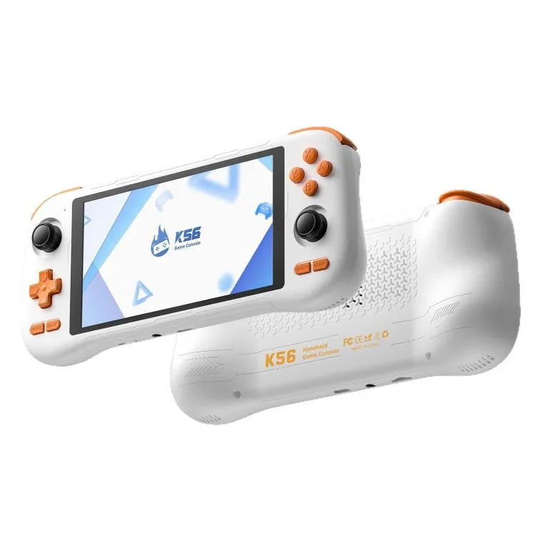5.5인치 터치스크린 안드로이드 14 OS 탑재 K56 레트로 게임 콘솔, ES-DE 프런트엔드로 빠른 게임 플레이, 게임 카드 미포함, 6+128G