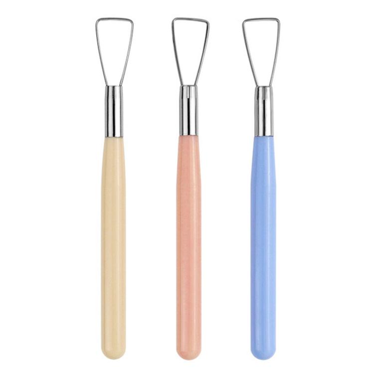 3개 도예 점토 수제 도예 조각 도구 플라스틱 점토 엠보싱 도구, 3개 조각 도구