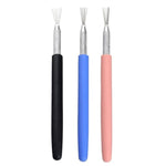 3개 부드러운 도예 점토 모델링 조각 도구 점토 질감 브러시 DIY 제작 보조 도구, 3개 질감 브러시