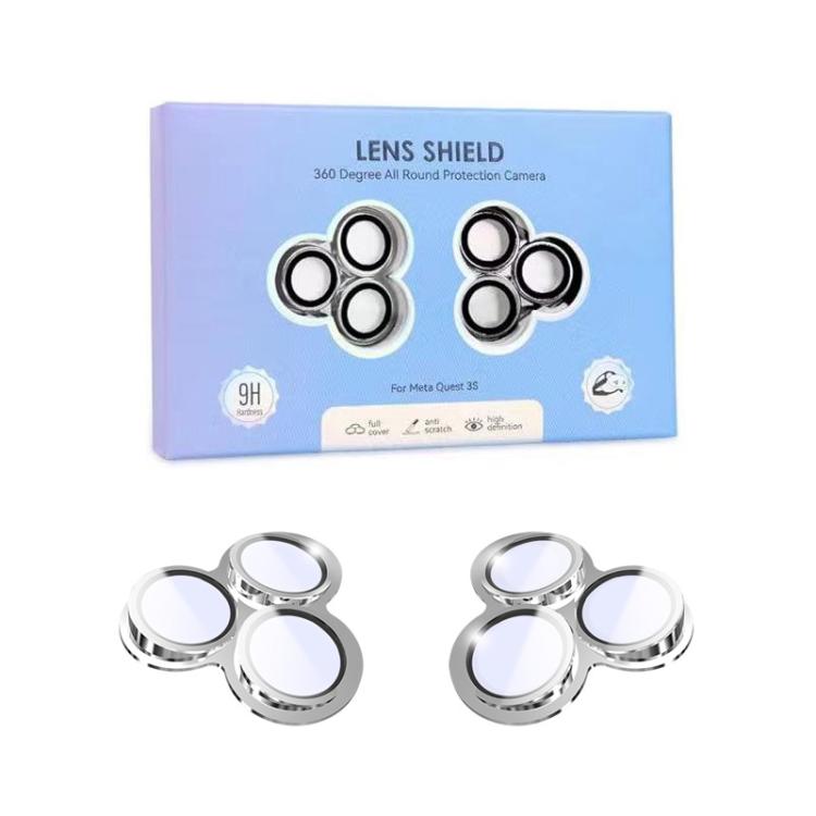 For Meta Quest 3S Alloy Lens Protector Anti-Blast Tempered Glass Screen Protector