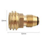 Outdoor Camping Propane Refill Adapter Portable Gas Stove Conversion Connector, Yellow