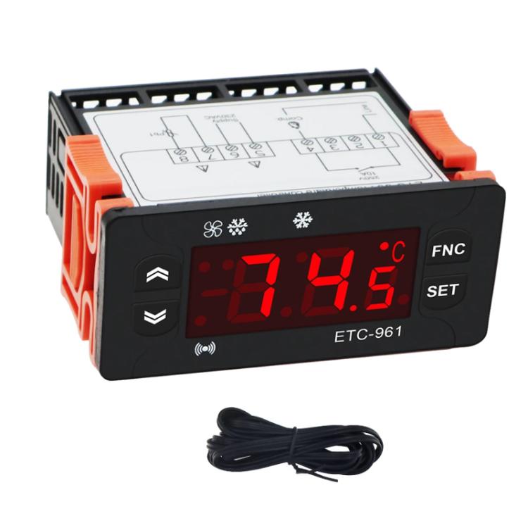 220V ETC-961 냉장 해동 알람 보정 기능 온도 조절기, ETC-961 220V