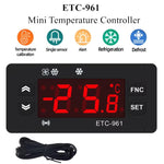 220V ETC-961 냉장 해동 알람 보정 기능 온도 조절기, ETC-961 220V