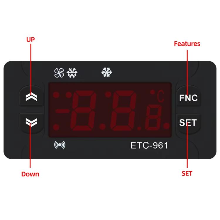 220V ETC-961 냉장 해동 알람 보정 기능 온도 조절기, ETC-961 220V