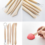10-Piece Pottery Tool Set Clay Sculpting Carving Kit for Beginners - DIY Ceramic Clay Art Supplies
