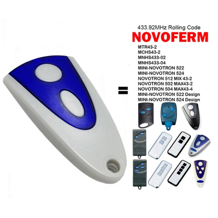 Novoferm 502 / 504 / 522 / 524 433.92MHz 차고문 리모컨용