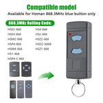 HORMANN HSE2 / HSE4 868MHz 복사 차고문 무선 리모컨용, 2버튼 868MHz