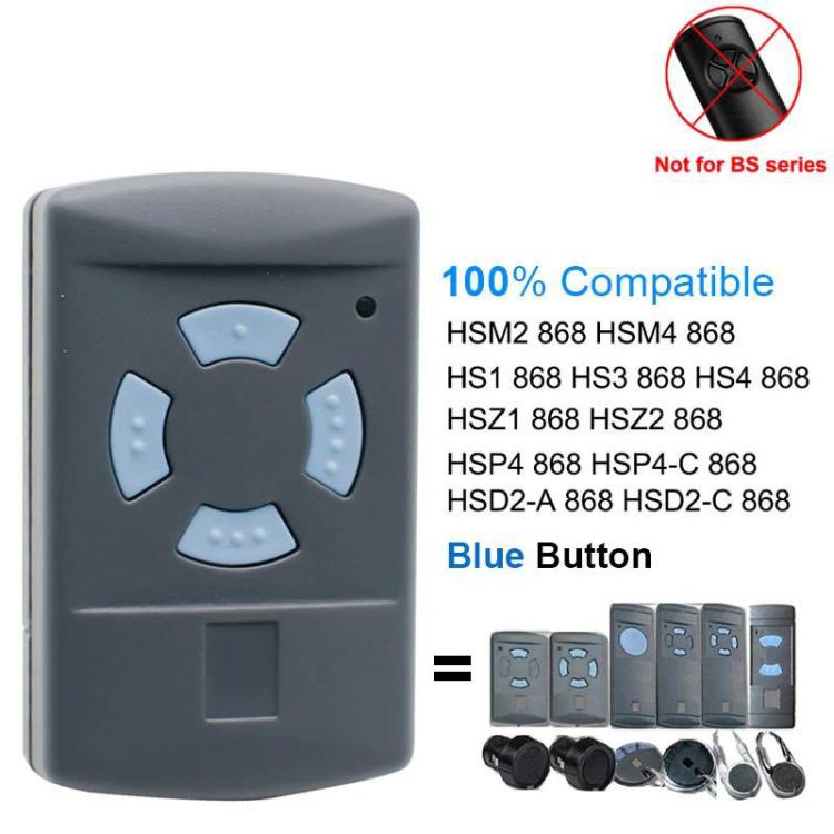 HORMANN HSM2 / HSM4 868MHz 무선 4버튼 차고문 리모컨용, 4버튼