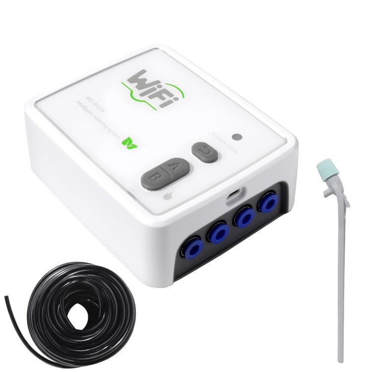 WIFI 스마트 듀얼 펌프 자동 급수 시스템 휴대폰 원격 제어 급수 장치, 조절 가능한 점적 화살 USB, 조절 가능한 점적 화살 US 플러그, 조절 가능한 점적 화살 UK 플러그, 투명 점적 화살 USB, 투명 점적 화살 US 플러그