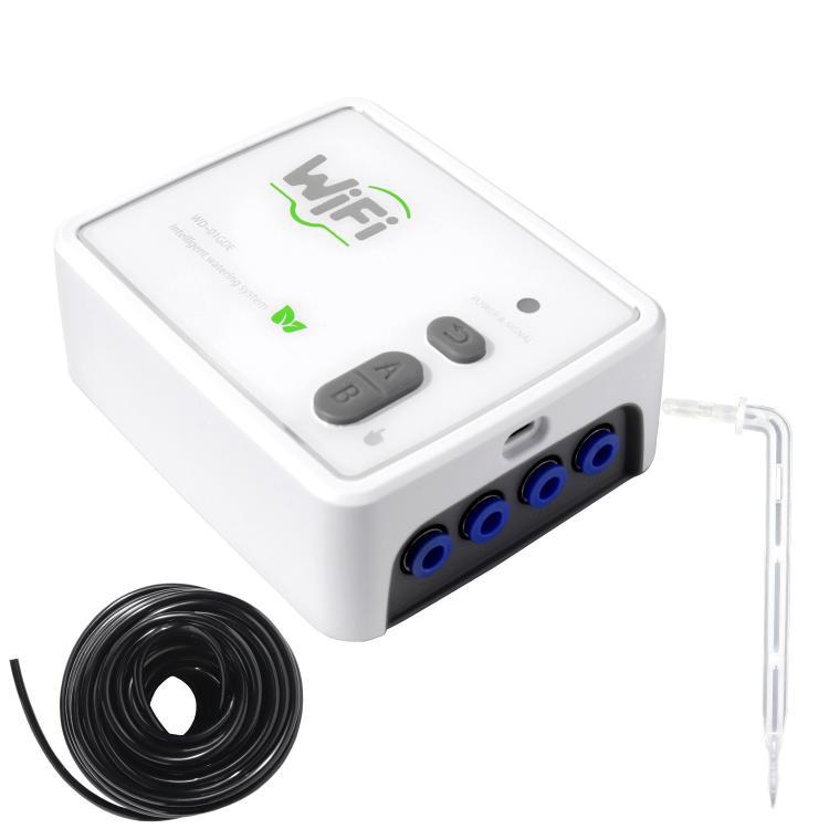 WIFI 스마트 듀얼 펌프 자동 급수 시스템 휴대폰 원격 제어 급수 장치, 조절 가능한 점적 화살 USB, 조절 가능한 점적 화살 US 플러그, 조절 가능한 점적 화살 UK 플러그, 투명 점적 화살 USB, 투명 점적 화살 US 플러그
