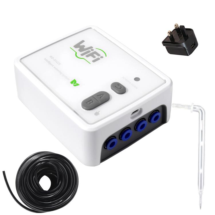 WIFI 스마트 듀얼 펌프 자동 급수 시스템 휴대폰 원격 제어 급수 장치, 조절 가능한 점적 화살 USB, 조절 가능한 점적 화살 US 플러그, 조절 가능한 점적 화살 UK 플러그, 투명 점적 화살 USB, 투명 점적 화살 US 플러그
