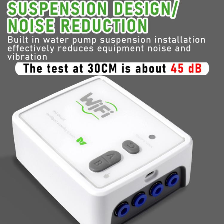 WIFI 스마트 듀얼 펌프 자동 급수 시스템 휴대폰 원격 제어 급수 장치, 조절 가능한 점적 화살 USB, 조절 가능한 점적 화살 US 플러그, 조절 가능한 점적 화살 UK 플러그, 투명 점적 화살 USB, 투명 점적 화살 US 플러그