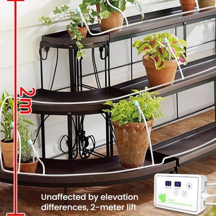WD-01CS 조절 가능한 점적 화살 앱 제어 급수 장치 자동 타이머 관개 도구, USB, US 플러그, UK 플러그