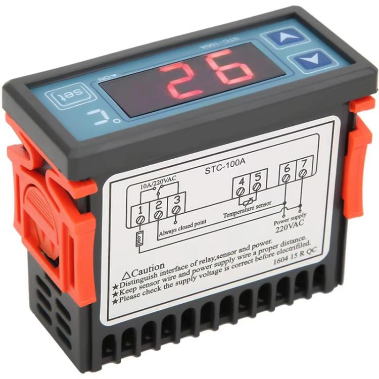 STC-100A 온실, 소/중형 냉장고용 난방 및 냉방 디지털 온도 조절기, STC-100A 220V