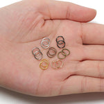 200개 수제 쥬얼리 점프 링 DIY 액세서리, 0.5 x 3mm, 0.5 x 4mm, 0.7 x 5mm, 0.9 x 6mm, 1.0 x 7mm, 1.0 x 8mm, 1.2 x 9mm, 1.2 x 10mm, 1.2 x 12mm